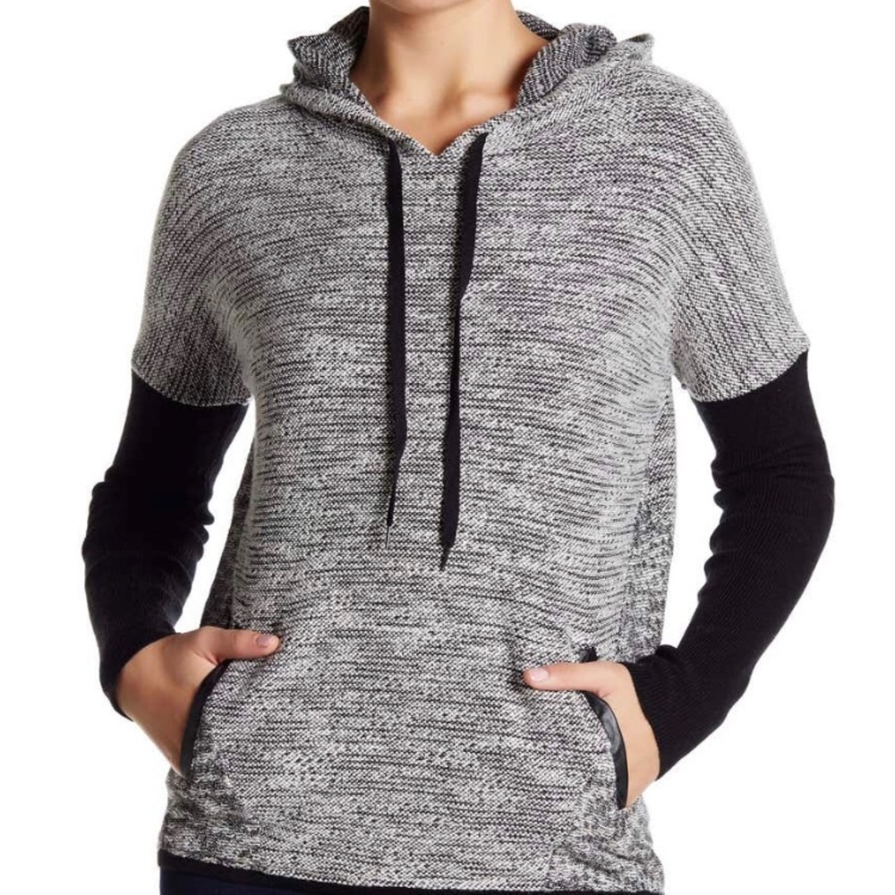 Colorworks Mixed media/texture hoodie Medium BNWT PRICE FIRM